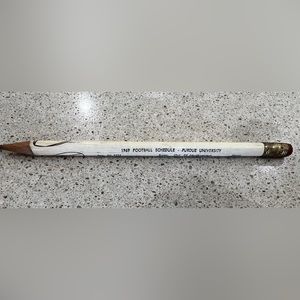 Purdue University Football memorabilia from 1969 - lead pencil with schedule.